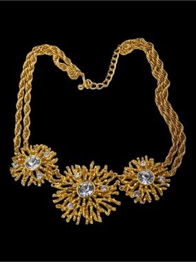 Iconic KJL for Avon “Regal Riches” Modernist Rhinestone Necklace